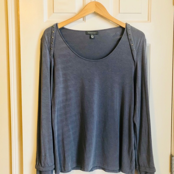 Studded-shrug knit top - Picture 2 of 7